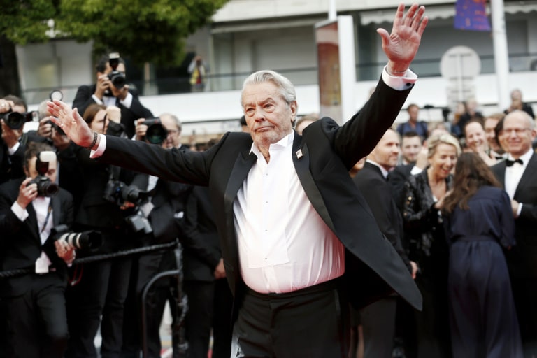 Alain Delon et sa femme
