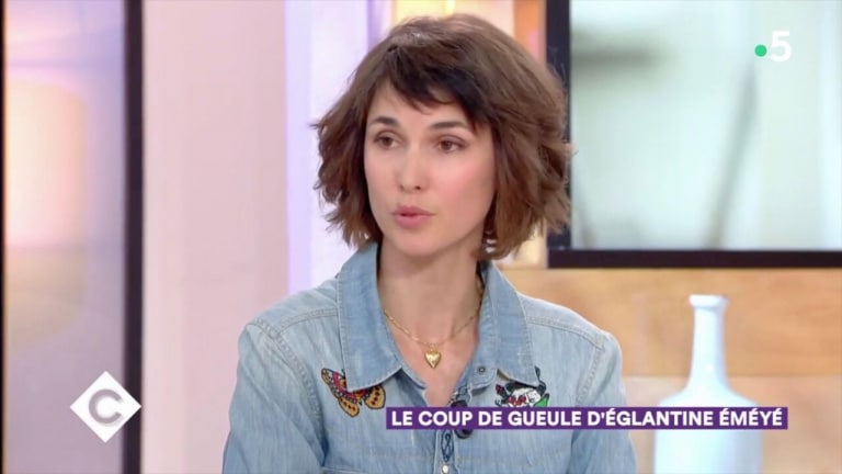 Eglantine Eméyé et son compagnon