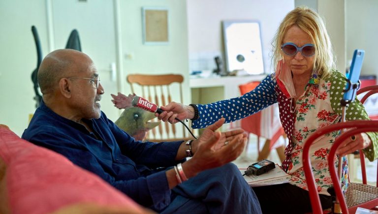 Laure Adler et son compagnon