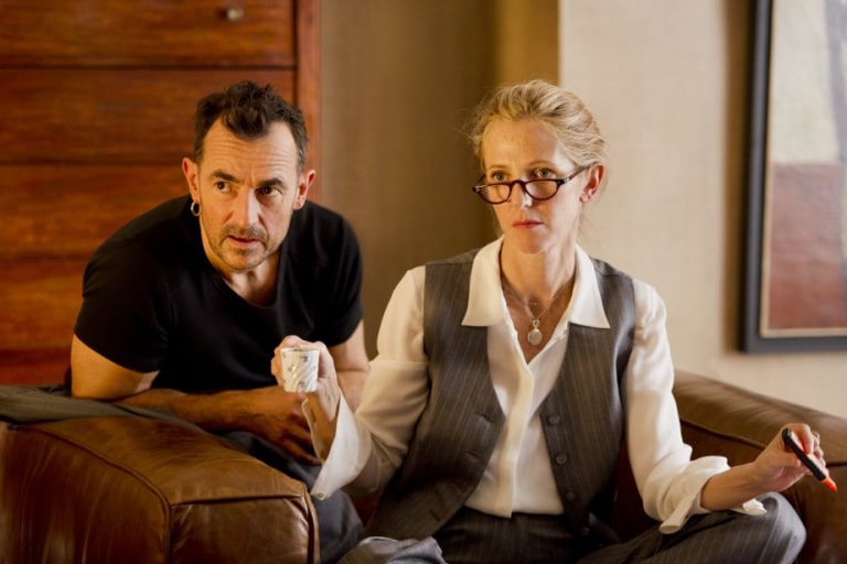 Sandrine Kiberlin et son compagnon