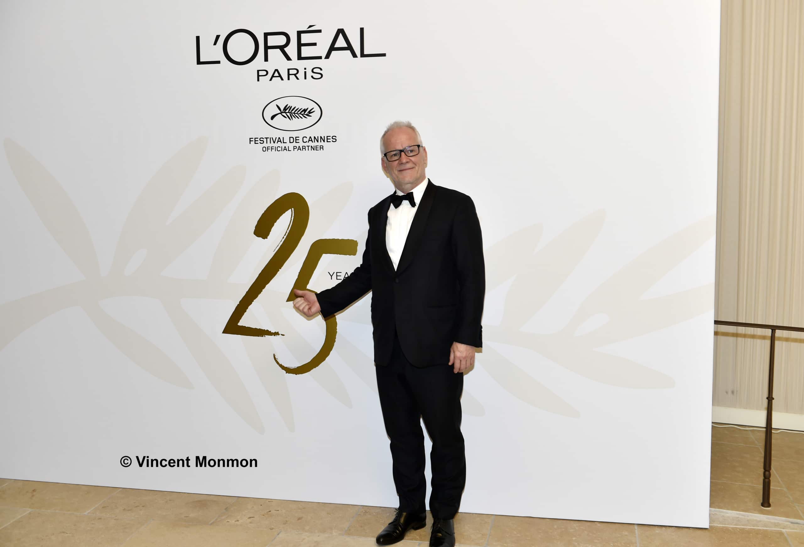Thierry Fremaux au photocall du dîner "L'Oréal"