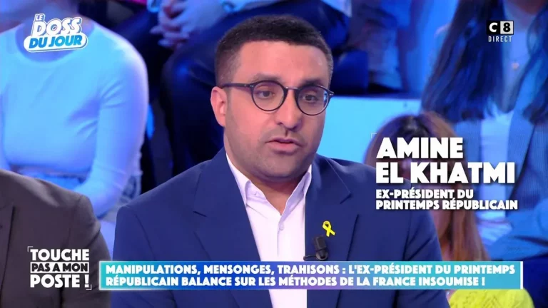 Amine El Khatmi et sa compagne