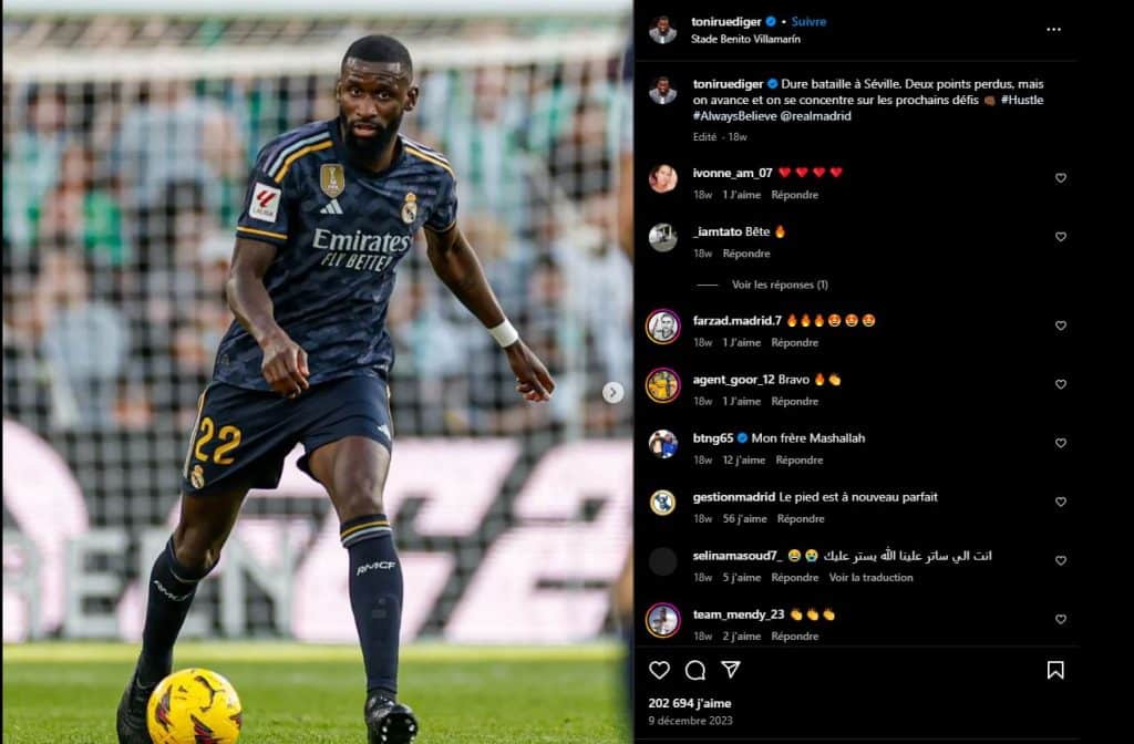 Antonio Rüdiger et sa femme 