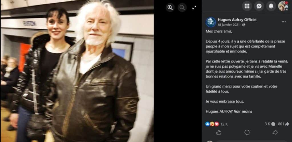 hugues aufray et compagne