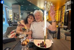 hugues aufray et sa compagne